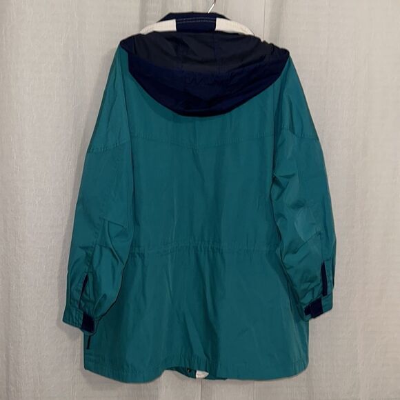 Pacific Trail 1X Green Navy Cotton Blend Canvas Material Rain Utility Jacket - Picture 2 of 16